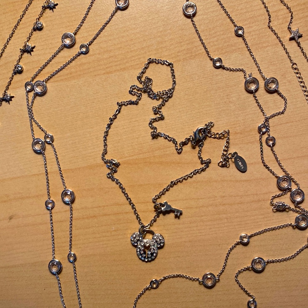 Set of Sparky Necklaces including Mickey Mouse pendant from Disney World.